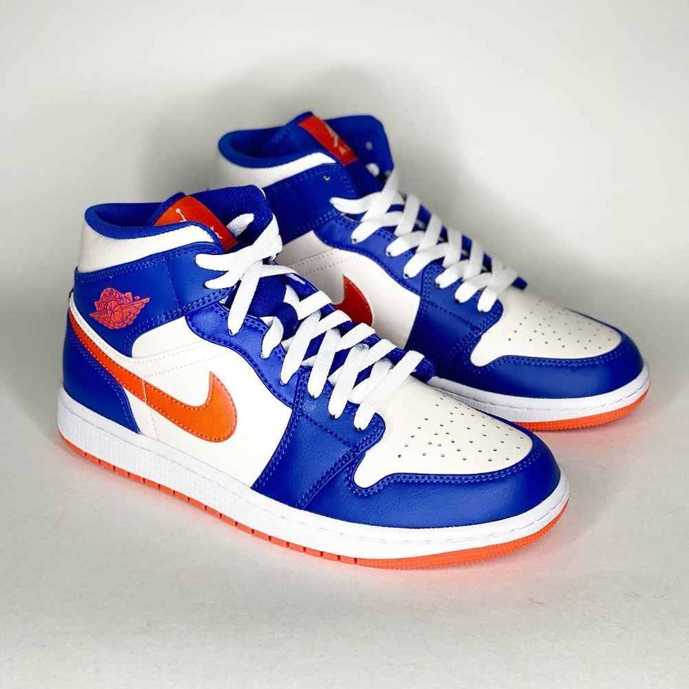Air Jordan 1 Mid 'Knicks' Men's Sneaker FD1029-400 New - Picture 2 of 6